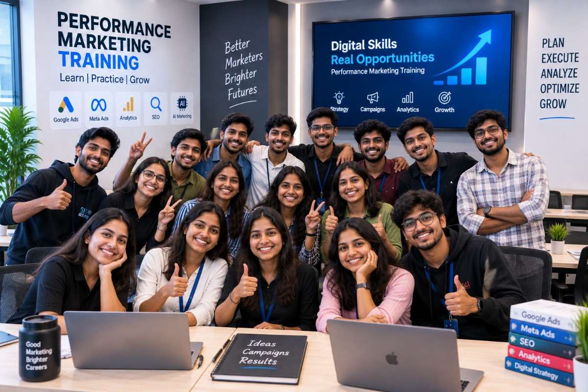 Performance Marketing classroom students